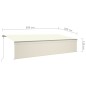 Tenda da Sole Retrattile Automatica con Parasole 6x3 m Crema