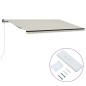 Tenda da Sole Retrattile Automatica 600x300 cm Crema Tenda da Sole Retrattile Automatica 600x300 cm Crema