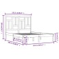 Giroletto Miele in Legno Massello Pino 150x200 cm 5FT King Size Giroletto Miele in Legno Massello Pino 150x200 cm 5FT King Size