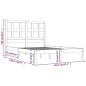 vidaXL Letto senza Materasso Bianco 140x190 cm Legno Massello di Pino vidaXL Letto senza Materasso Bianco 140x190 cm Legno Massello di Pino
