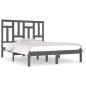 Giroletto Grigio in Legno Massello 120x190 cm 4FT Small Double Giroletto Grigio in Legno Massello 120x190 cm 4FT Small Double