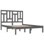 Giroletto Grigio in Legno Massello 120x190 cm 4FT Small Double Giroletto Grigio in Legno Massello 120x190 cm 4FT Small Double