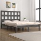 Giroletto Grigio in Legno Massello Pino 150x200cm 5FT King Size Giroletto Grigio in Legno Massello Pino 150x200cm 5FT King Size