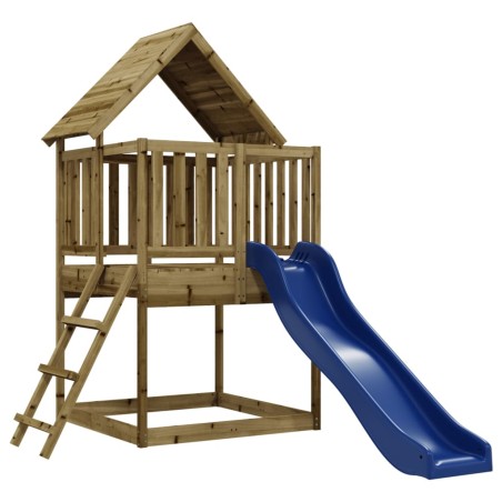 Set da Gioco da Esterno in Legno di Pino Impregnato