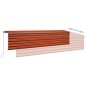 Tenda Retrattile Automatica con Parasole 6x3 m Arancio Marrone