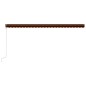 Tenda da Sole Retrattile Automatica 600x300cm Arancio e Marrone Tenda da Sole Retrattile Automatica 600x300cm Arancio e Marrone
