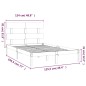 Giroletto in Legno Massello 120x190 cm 4FT Small Double
