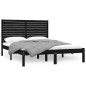 Giroletto Nero in Legno Massello 160x200 cm Giroletto Nero in Legno Massello 160x200 cm
