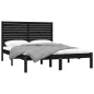 Giroletto Nero in Legno Massello 160x200 cm Giroletto Nero in Legno Massello 160x200 cm
