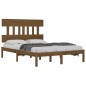 Giroletto Miele in Legno Massello 150x200 cm 5FT King Size Giroletto Miele in Legno Massello 150x200 cm 5FT King Size