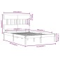 Giroletto Miele in Legno Massello 150x200 cm 5FT King Size Giroletto Miele in Legno Massello 150x200 cm 5FT King Size