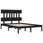 vidaXL Giroletto Nero in Legno Massello 200x200 cm vidaXL Giroletto Nero in Legno Massello 200x200 cm