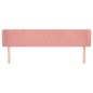 Testiera ad Orecchio Rosa 183x23x78/88 cm in Velluto Testiera ad Orecchio Rosa 183x23x78/88 cm in Velluto