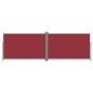 Tenda da Sole Laterale Retrattile Rossa 200x600 cm Tenda da Sole Laterale Retrattile Rossa 200x600 cm