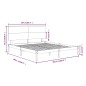 vidaXL Giroletto senza Materasso Bianco 200x200 cm Legno Massello Pino vidaXL Giroletto senza Materasso Bianco 200x200 cm Legno Massello Pino