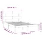 Giroletto in Legno Massello 120x190 cm 4FT Small Double Giroletto in Legno Massello 120x190 cm 4FT Small Double