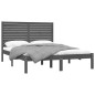 Giroletto Grigio in Legno Massello 160x200 cm Giroletto Grigio in Legno Massello 160x200 cm