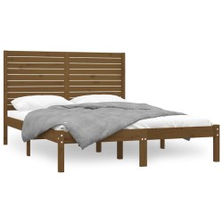 Giroletto Miele in Legno Massello 150x200 cm 5FT King Size