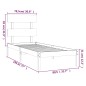 Giroletto Nero in Legno Massello 75x190 cm 2FT6 Small Single Giroletto Nero in Legno Massello 75x190 cm 2FT6 Small Single