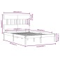 Giroletto in Legno Massello 135x190 cm 4FT6 Double