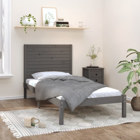 Giroletto Grigio in Legno Massello 90x200 cm