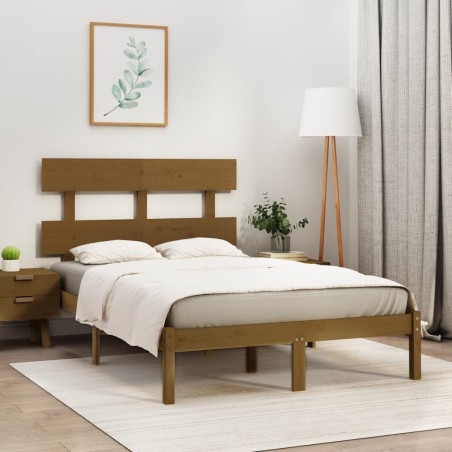 vidaXL Giroletto ambra in Legno Massello 120x200 cm
