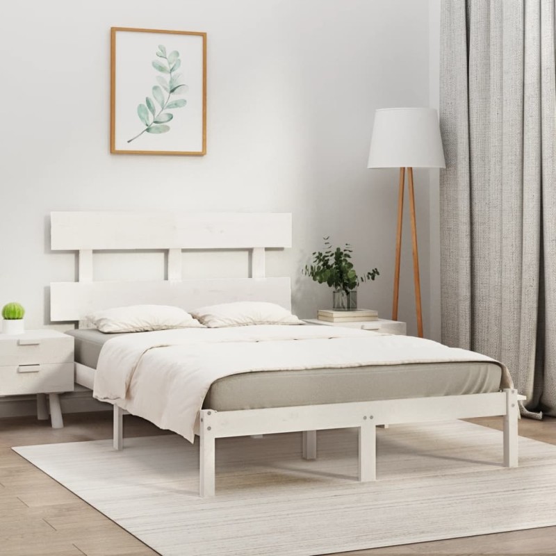 Giroletto Bianco in Legno Massello 180x200 cm 6FT Super King