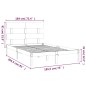 Giroletto Bianco in Legno Massello 180x200 cm 6FT Super King
