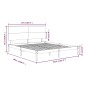 Giroletto Miele in Legno Massello 150x200 cm 5FT King Size