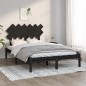 Giroletto Nero 120x190 cm 4FT Small Double in Legno Massello Giroletto Nero 120x190 cm 4FT Small Double in Legno Massello