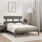 Giroletto Grigio in Legno Massello 180x200 cm 6FT Super King Giroletto Grigio in Legno Massello 180x200 cm 6FT Super King