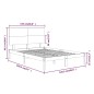 Giroletto in Legno Massello 120x190 cm 4FT Small Double Giroletto in Legno Massello 120x190 cm 4FT Small Double