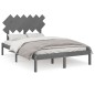 Giroletto Grigio 120x190 cm 4FT Small Double in Legno Massello Giroletto Grigio 120x190 cm 4FT Small Double in Legno Massello