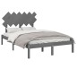 Giroletto Grigio 120x190 cm 4FT Small Double in Legno Massello Giroletto Grigio 120x190 cm 4FT Small Double in Legno Massello