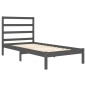Giroletto Grigio in Legno Massello 90x190 cm 3FT Single Giroletto Grigio in Legno Massello 90x190 cm 3FT Single