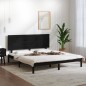 Giroletto Nero in Legno Massello 180x200 cm 6FT Super King Giroletto Nero in Legno Massello 180x200 cm 6FT Super King