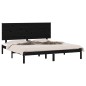Giroletto Nero in Legno Massello 180x200 cm 6FT Super King Giroletto Nero in Legno Massello 180x200 cm 6FT Super King