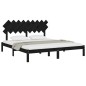 Giroletto Nero 180x200 cm 6FT Super King in Legno Massello Giroletto Nero 180x200 cm 6FT Super King in Legno Massello