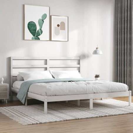 Giroletto Bianco in Legno Massello 180x200 cm 6FT Super King