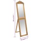 Specchio Autoportante Dorato 45x180 cm Specchio Autoportante Dorato 45x180 cm