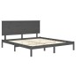 Giroletto Grigio in Legno Massello 150x200 cm 5FT King Size Giroletto Grigio in Legno Massello 150x200 cm 5FT King Size