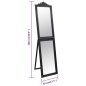 Specchio Autoportante Nero 45x180 cm Specchio Autoportante Nero 45x180 cm