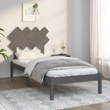 Giroletto Grigio 90x190 cm 3FT Single in Legno Massello