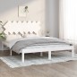 Giroletto Bianco 150x200 cm 5FT King Size in Legno Massello