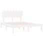 Giroletto Bianco 150x200 cm 5FT King Size in Legno Massello