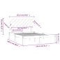 Giroletto Bianco 150x200 cm 5FT King Size in Legno Massello