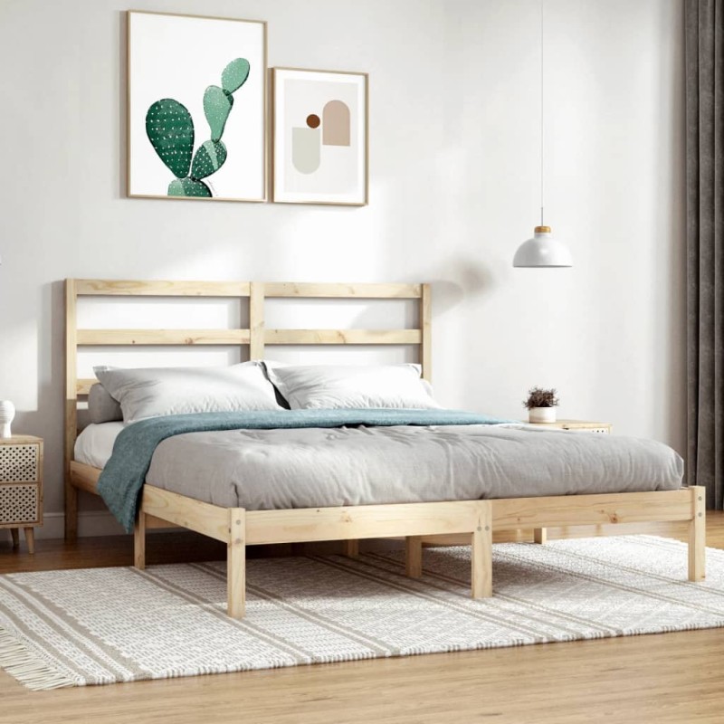 vidaXL Giroletto senza Materasso 120x200 cm in Legno Massello di Pino