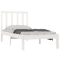 vidaXL Giroletto Bianco in Legno Massello di Pino 90x200 cm