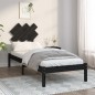Giroletto Nero 75x190 cm 2FT6 Small Single in Legno Massello Giroletto Nero 75x190 cm 2FT6 Small Single in Legno Massello