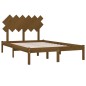 vidaXL Giroletto Marrone Ambra 120x200 cm in Legno Massello vidaXL Giroletto Marrone Ambra 120x200 cm in Legno Massello